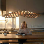 Zephyr Organic Wood LED Pendant Light for Modern Interiors