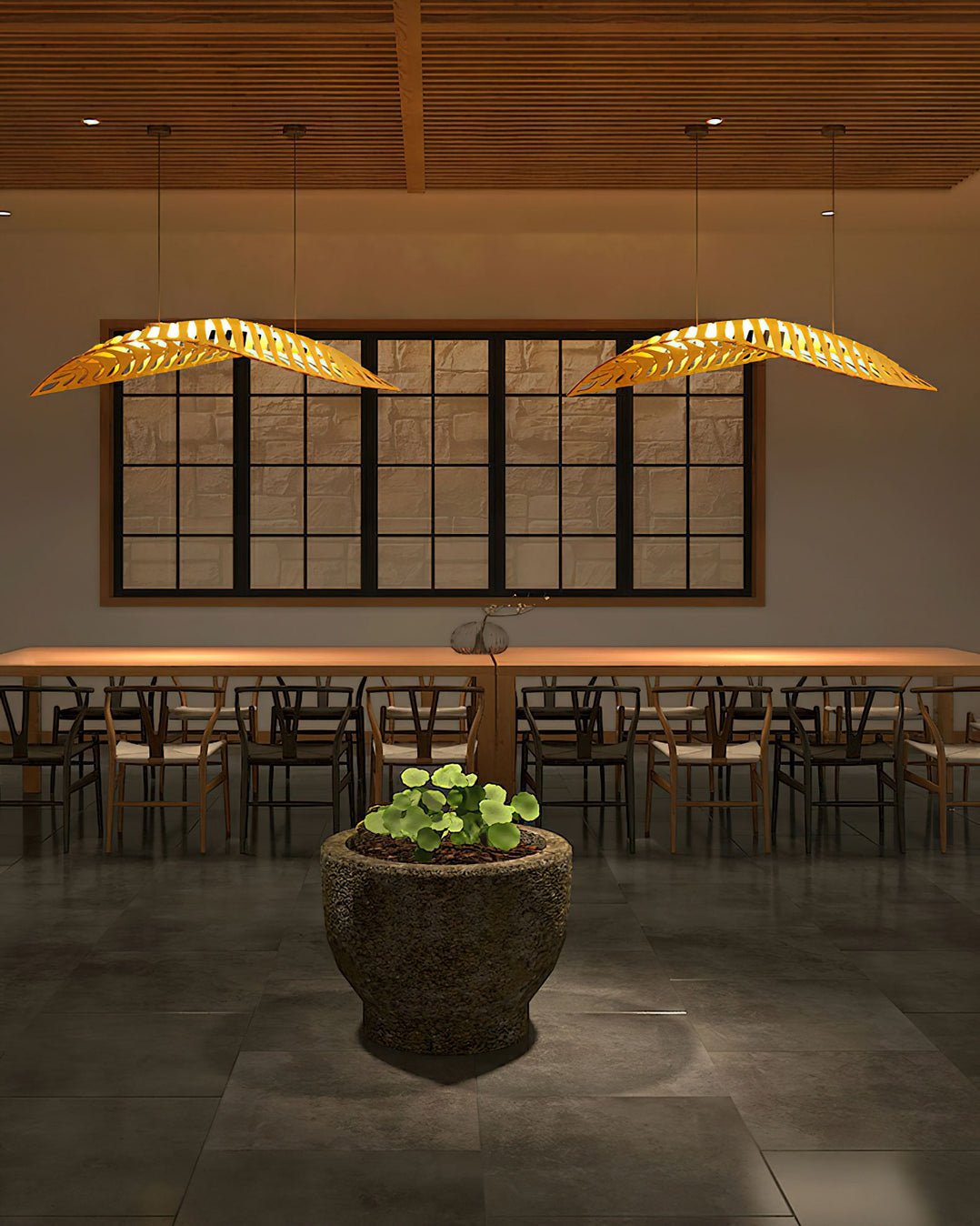 Zephyr Organic Wood LED Pendant Light for Modern Interiors