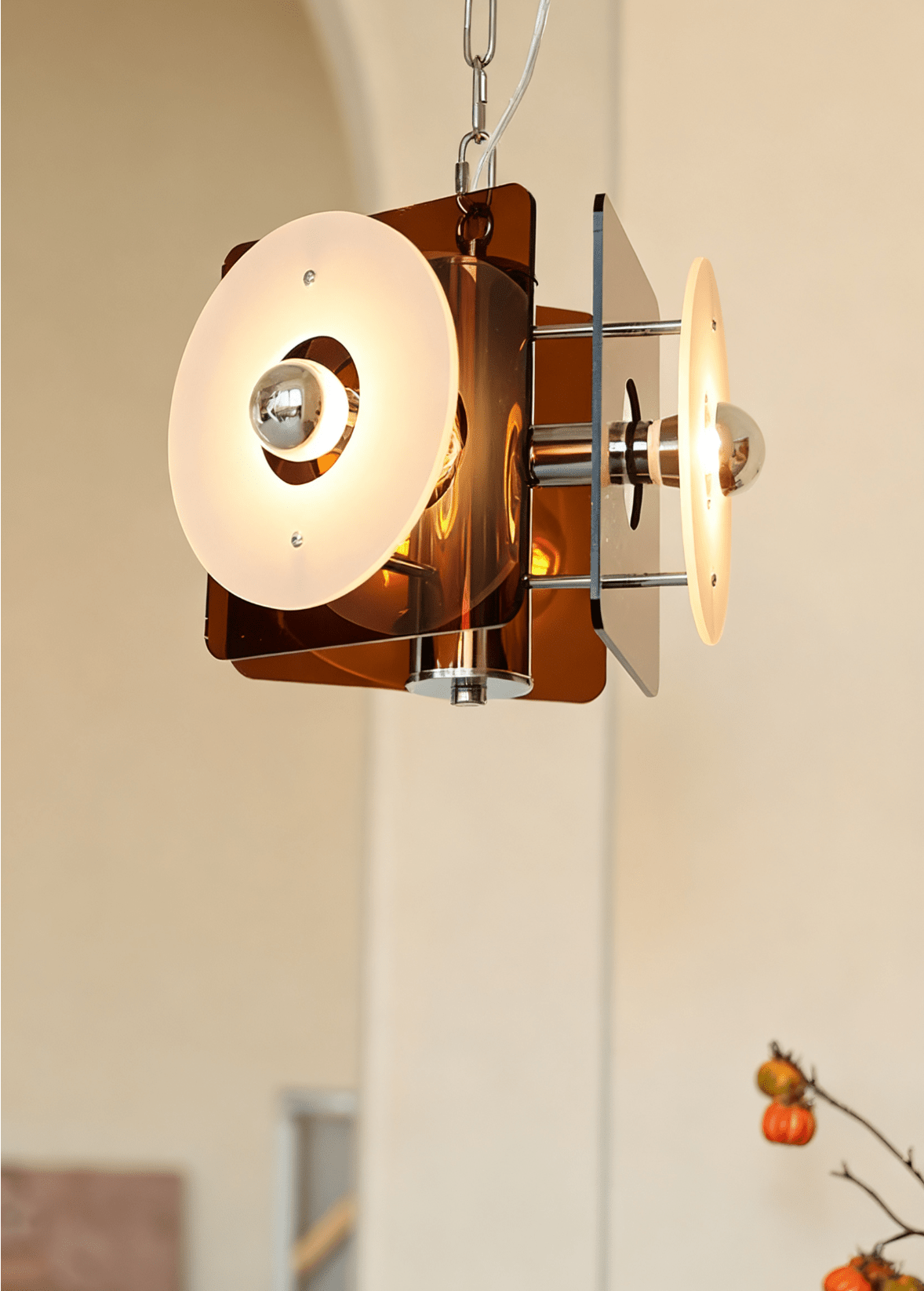 Zerina Sculptural Pendant Light with Layered Acrylic Shades