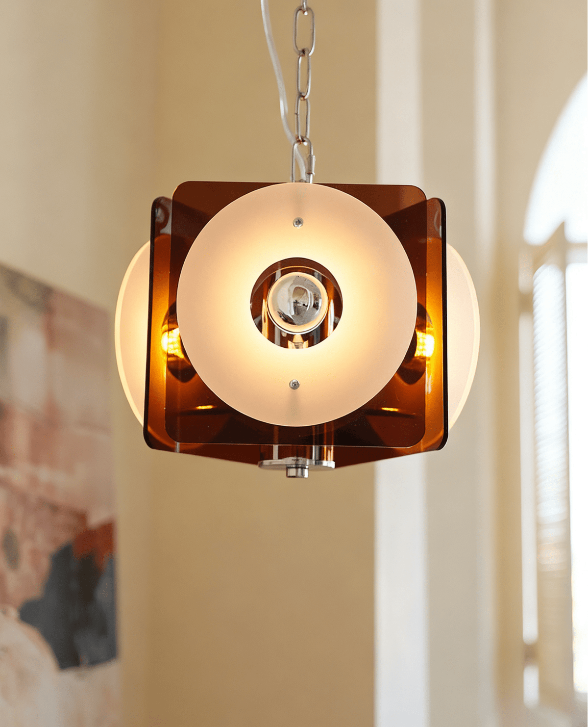 Zerina Sculptural Pendant Light with Layered Acrylic Shades