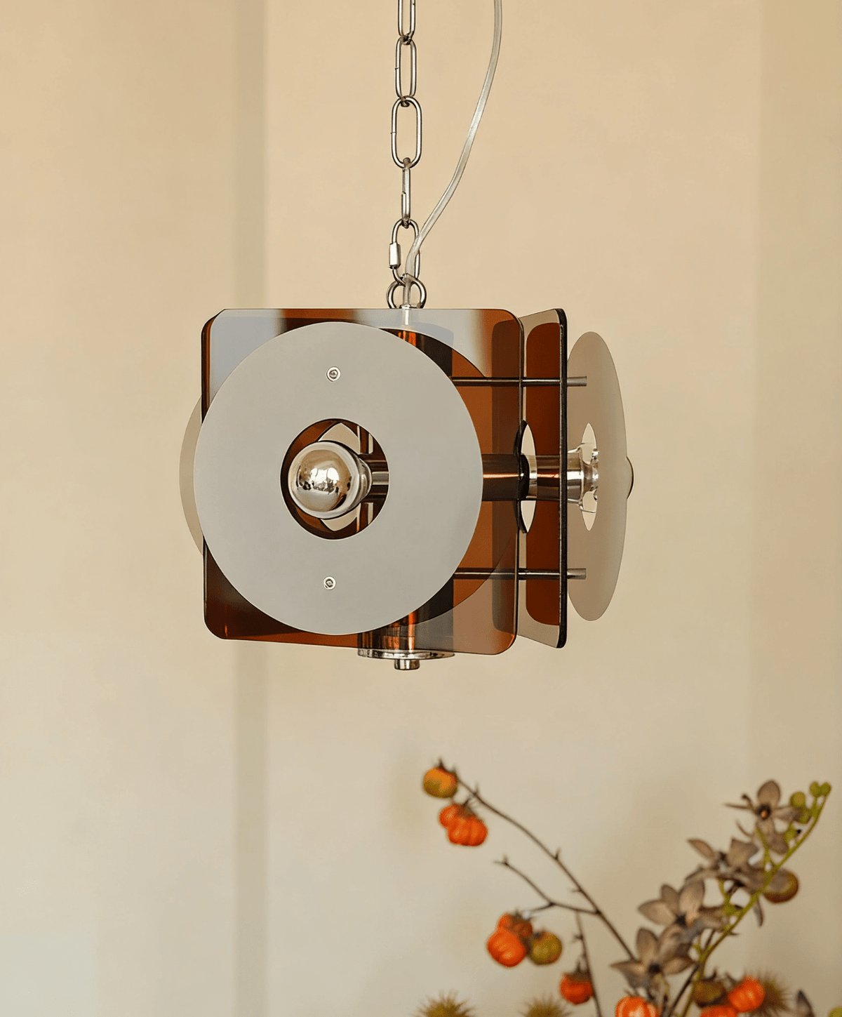 Zerina Sculptural Pendant Light with Layered Acrylic Shades