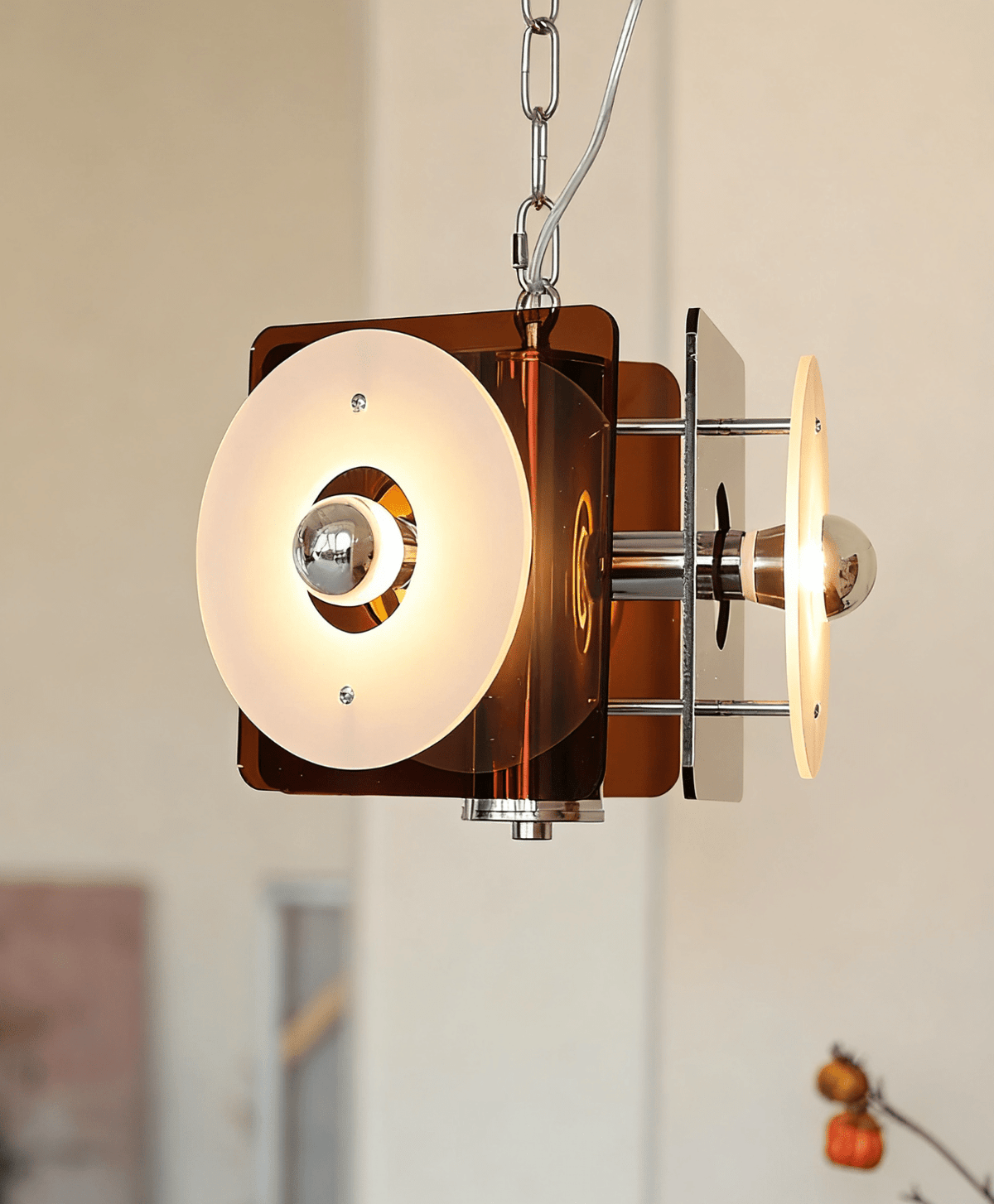 Zerina Sculptural Pendant Light with Layered Acrylic Shades