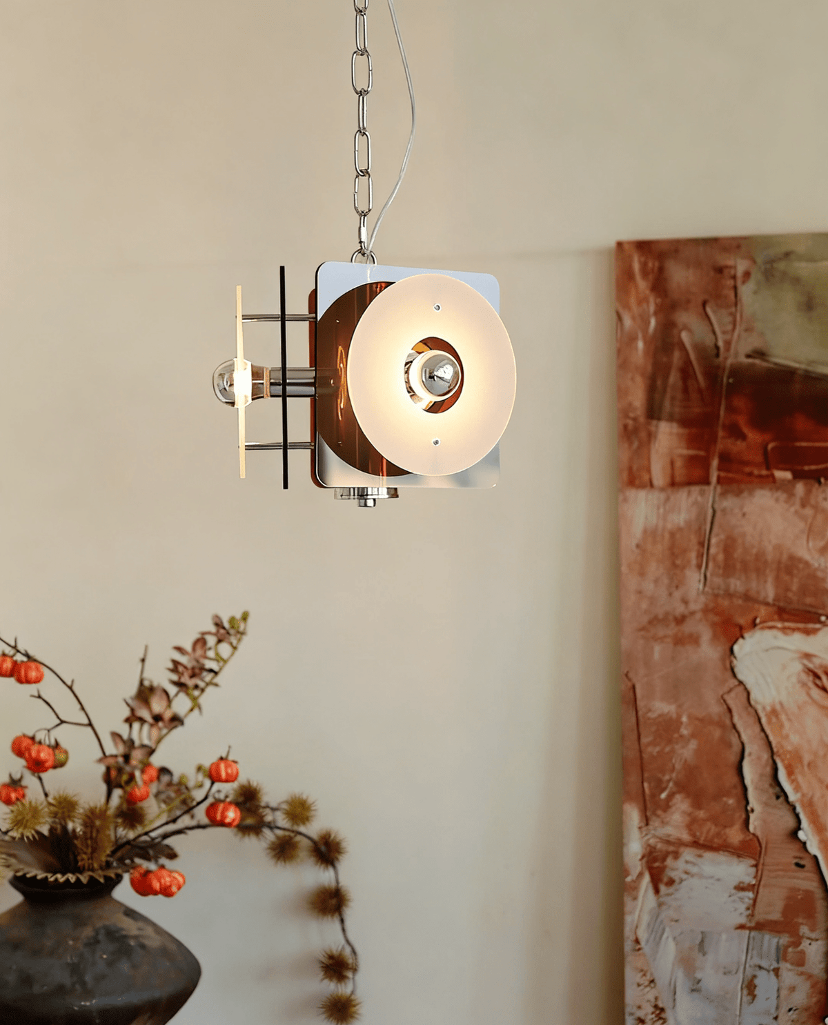 Zerina Sculptural Pendant Light with Layered Acrylic Shades