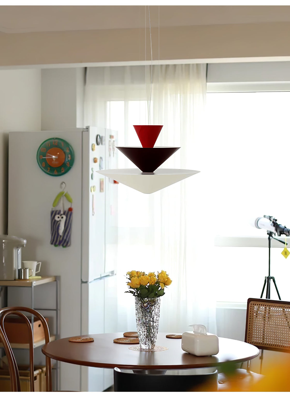 Zevira Tiered Pendant Light – Sculptural LED Chandelier for Dining & Living Spaces