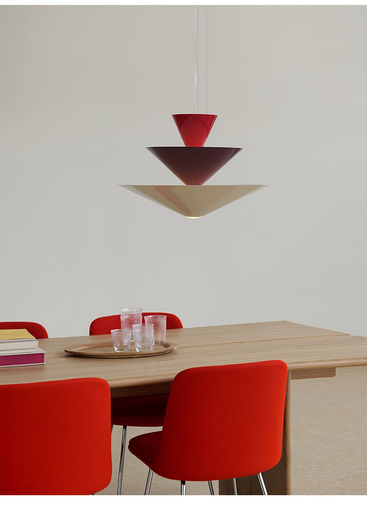 Zevira Tiered Pendant Light – Sculptural LED Chandelier for Dining & Living Spaces