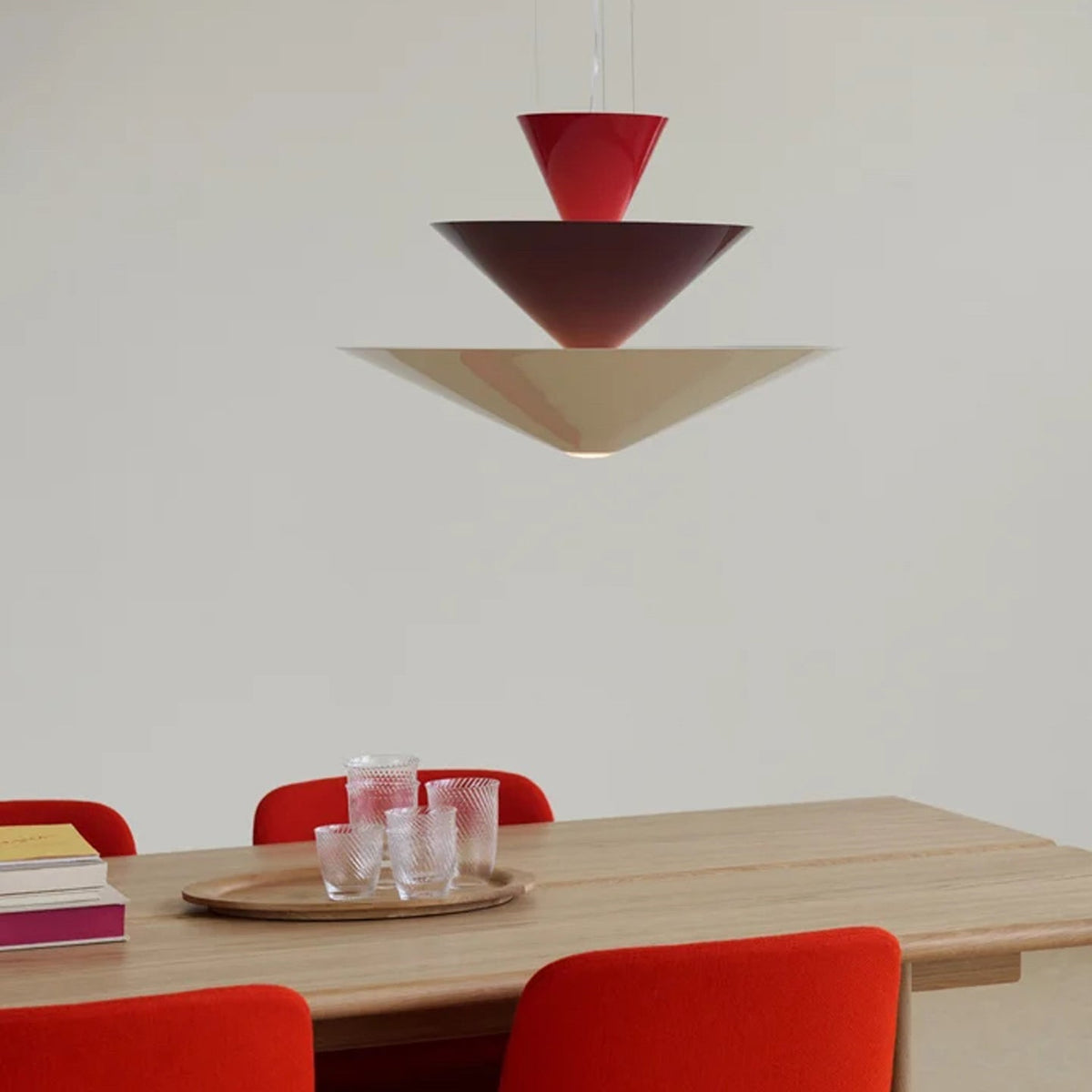 Zevira Tiered Pendant Light – Sculptural LED Chandelier for Dining & Living Spaces