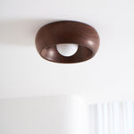 Arboris Ring Ceiling Light – Modern Wood Grain LED Flush Mount