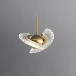 Zyra Modern Brass LED Pendant Light for Dining Room and Living Room