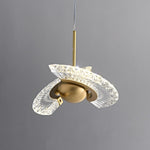 Zyra Modern Brass LED Pendant Light for Dining Room and Living Room