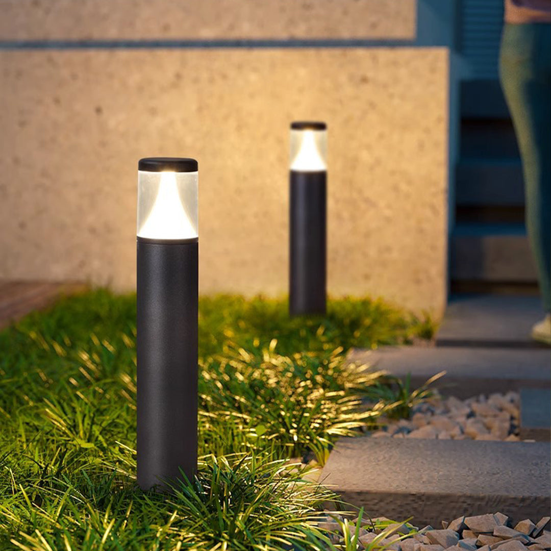 Nordic Minimalist LED Bollard Lights for Garden Paths and Courtyards