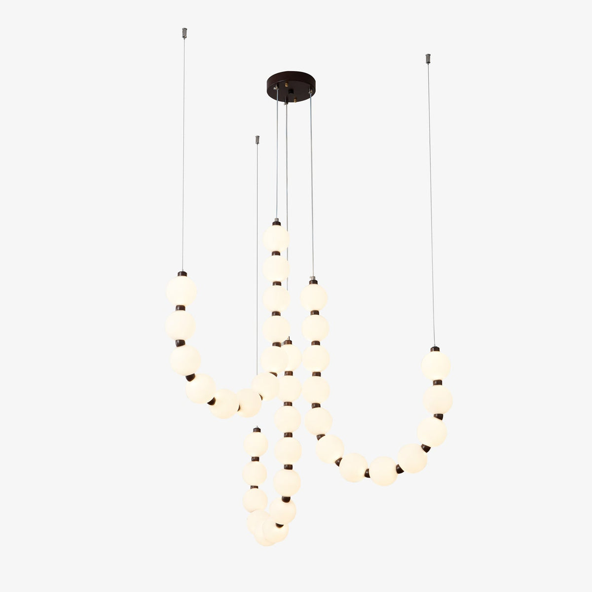 Thalorin LED Pendant Light – Modern Cascading Orb Chandelier for Dining & Living Spaces