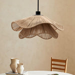 Vintage Straw Hat Petal Chandelier