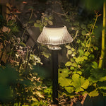Solar-Powered Vintage Lawn Stake Lights, Set of 4, IP65 Waterproof, 3000K Warm Glow