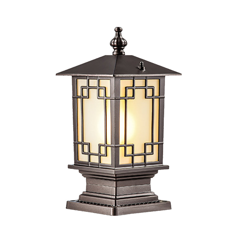 Lumière Pillar Lantern — Weatherproof Outdoor Post Light with Adjustable Color Temperature