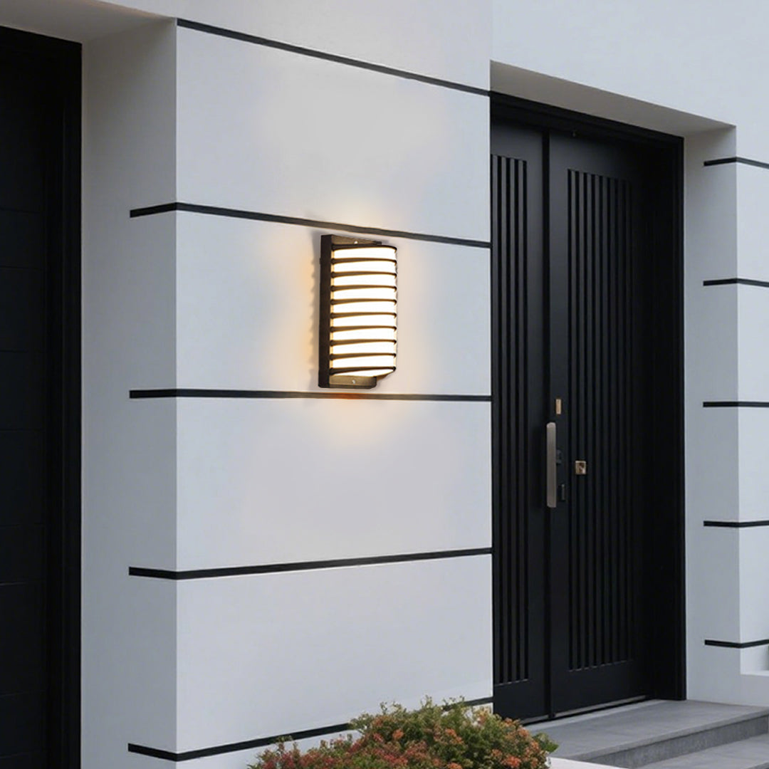 Minimalist Nordic Outdoor Wall Sconce with Warm Ambient LED Light