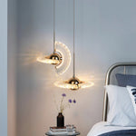 Zyra Modern Brass LED Pendant Light for Dining Room and Living Room