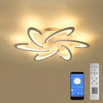Aurelia Curved LED Flush Mount Ceiling Light in Acrylic and Aluminum