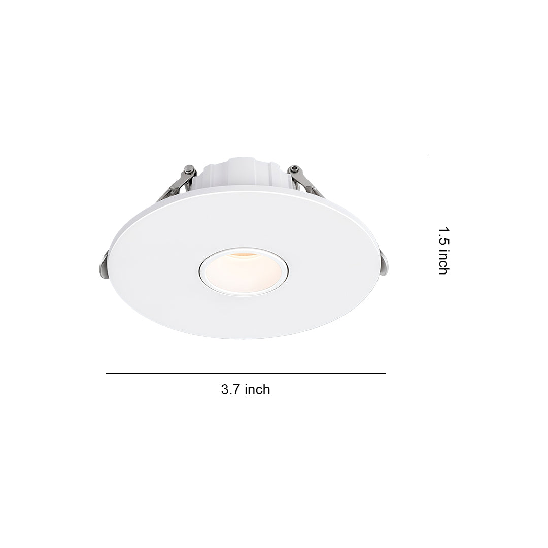 Ultra-Thin Recessed LED Accent Spotlights, Set of 4, Anti-Glare, 3000K/4000K