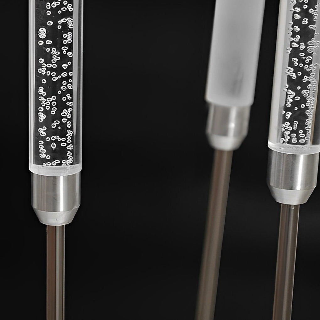 Lumina Reed LED Garden Light Set of Five in Acrylic and Stainless Steel