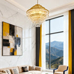 Aurelia Gyro Shell Chandelier — Modern Artistic Pendant Light