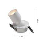 Adjustable LED Recessed Downlight with 360° Rotation, 7W, 3000K/4000K/6000K, Black or White