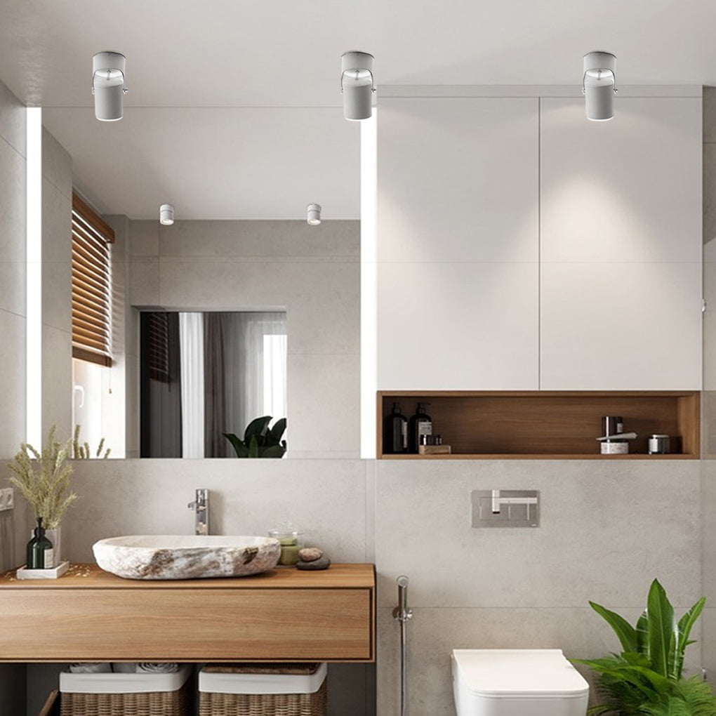 Modern Adjustable LED Downlight in Aluminum for Ceiling and Wall
