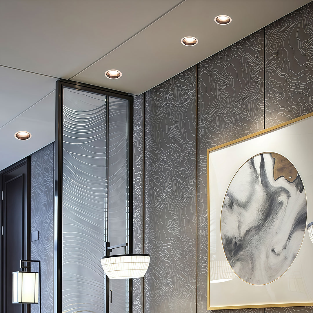 Adjustable Recessed Downlight with Anti-Glare Honeycomb Mesh