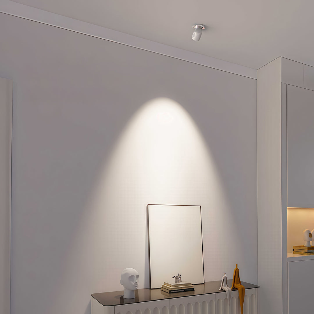 Adjustable LED Recessed Downlight with 360° Rotation, 7W, 3000K/4000K/6000K, Black or White