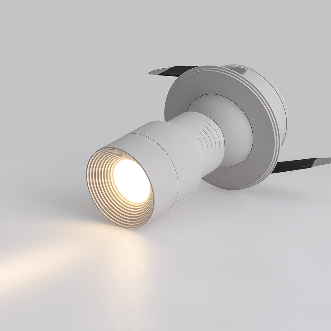 Adjustable LED Recessed Downlight with 360° Rotation, 7W, 3000K/4000K/6000K, Black or White