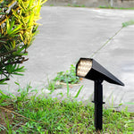 Solar Spike Spotlight with Adjustable Head for Garden and Landscape