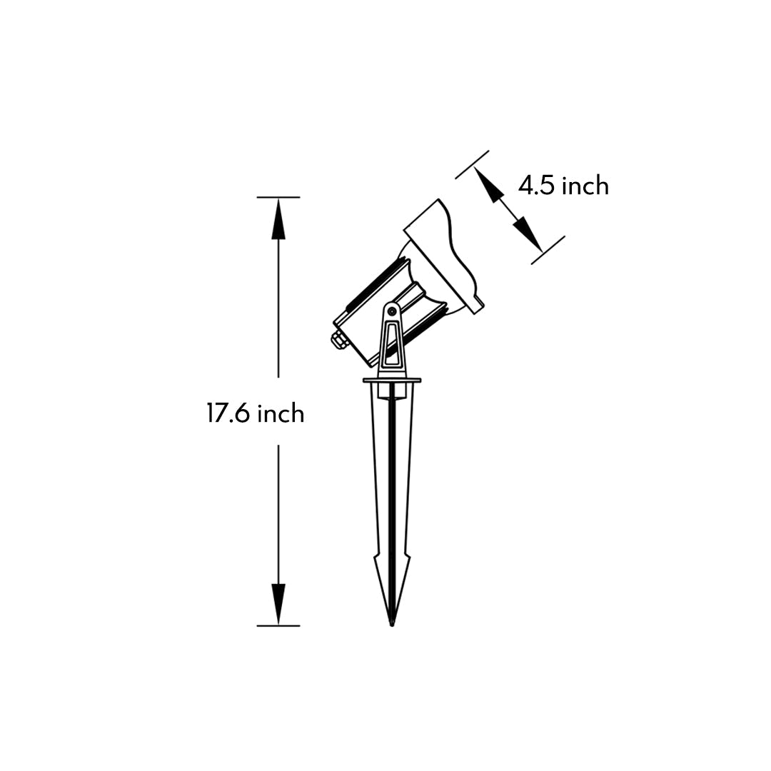 Architectural LED Spike Spotlight for Landscape and Garden Illumination