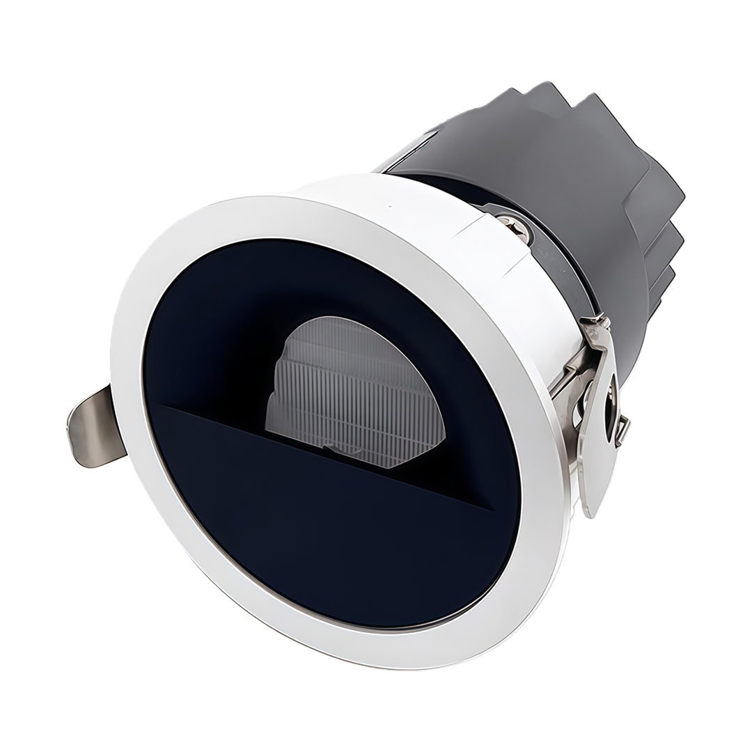 Recessed Adjustable LED Spotlights with Anti-Glare Deep Cup, Black Aluminum