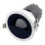 Recessed Adjustable LED Spotlights with Anti-Glare Deep Cup, Black Aluminum