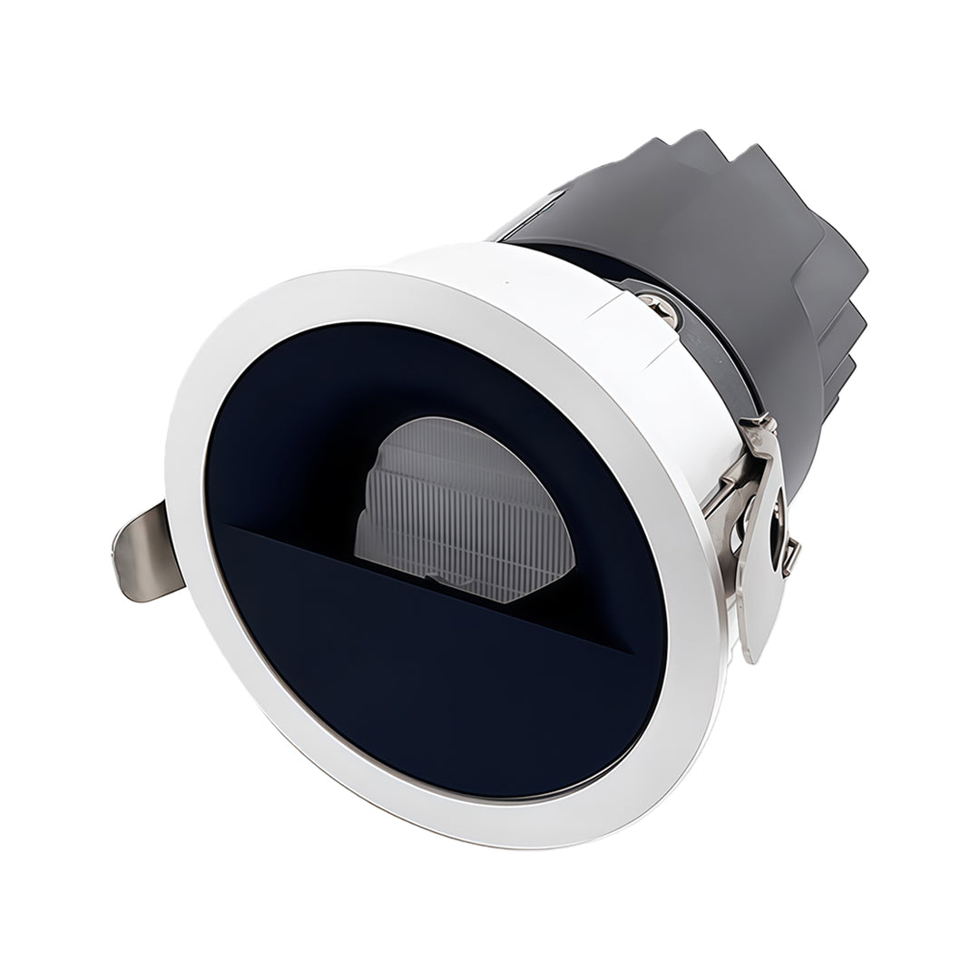 Recessed Adjustable LED Spotlights with Anti-Glare Deep Cup, Black Aluminum