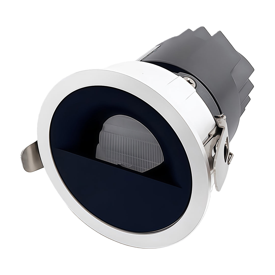 Recessed Adjustable LED Spotlights with Anti-Glare Deep Cup, Black Aluminum