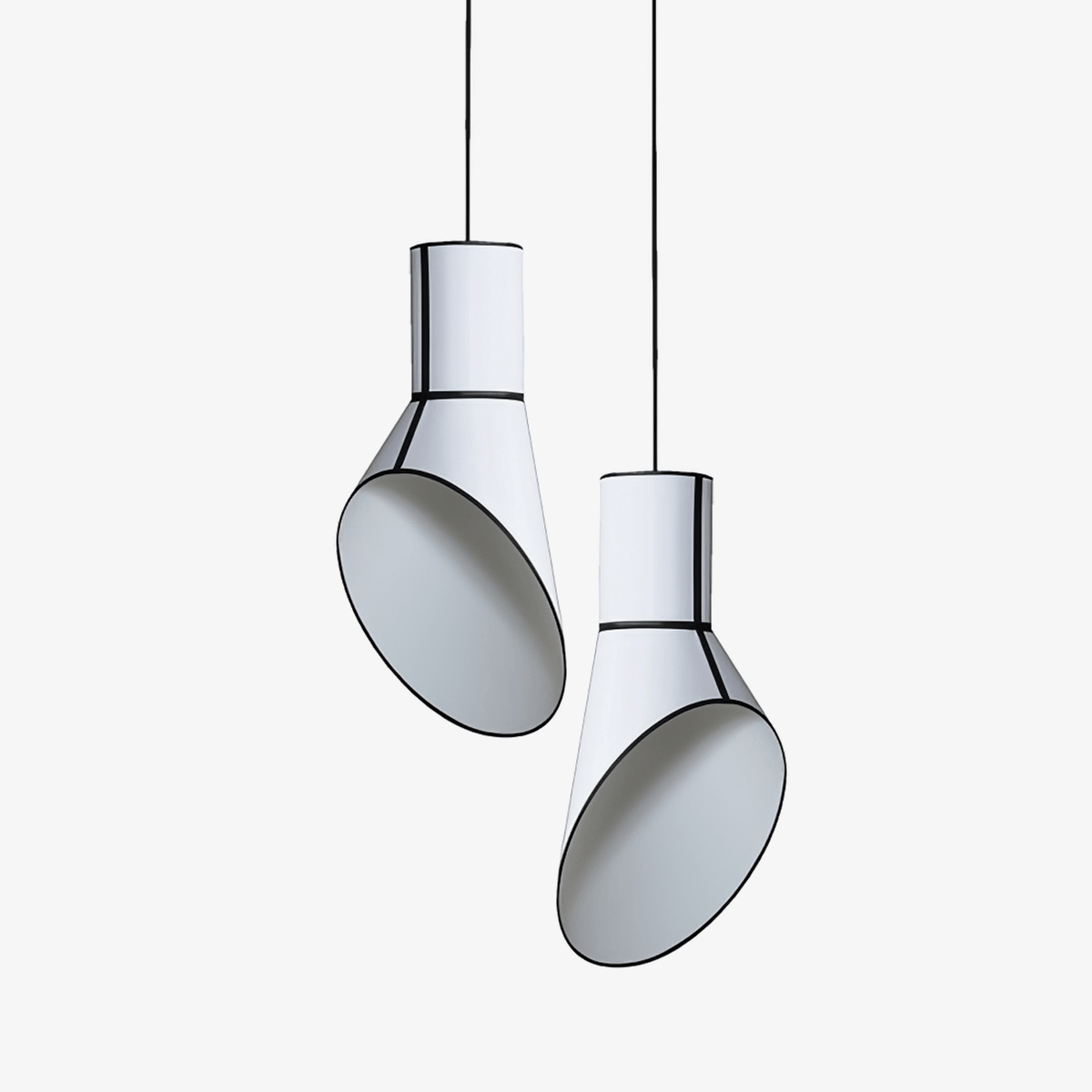 Sketch Line Pendant Light – Modern Minimalist Geometric Pendant Lamp for Dining Room and Kitchen Island
