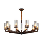 American Luxury Candle Chandelier in Brass, Chrome, or Black