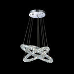 Luxury Crystal Led Chandelier 3 Tier Geometric Or Stacked Led Pendant Light