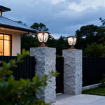European Aluminum Pillar Light with LED Warm Glow for Garden and Courtyard