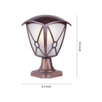 European Aluminum Pillar Light with LED Warm Glow for Garden and Courtyard