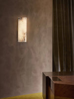 Alvia Alabaster Wall Sconce — Natural Stone LED Wall Light