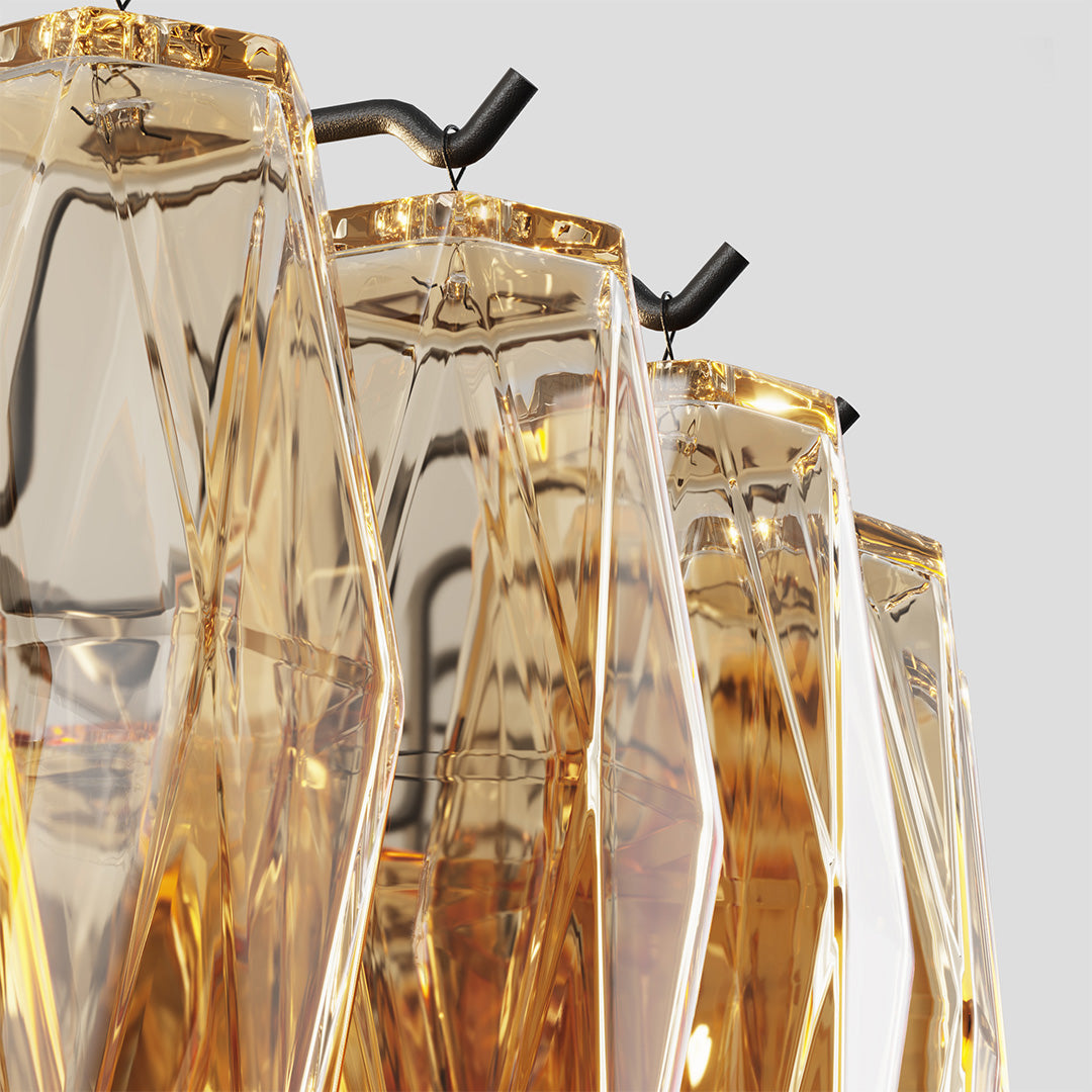 Modern Glass Pendant Chandelier 8-Light 10-Light American Luxury Ceiling Light
