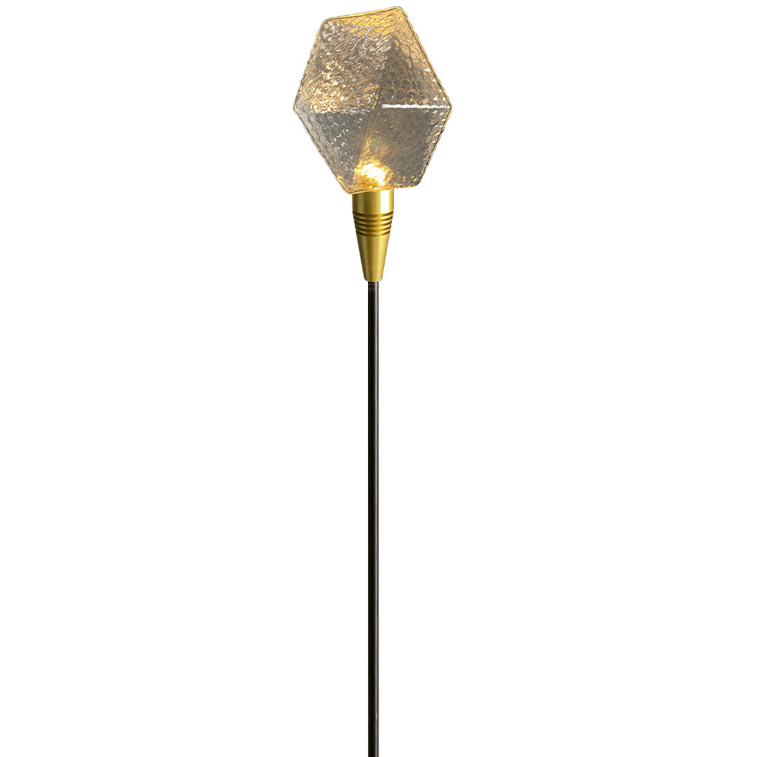 Lumière Diamond Path Light – Modern Landscape LED Bollard in Gold
