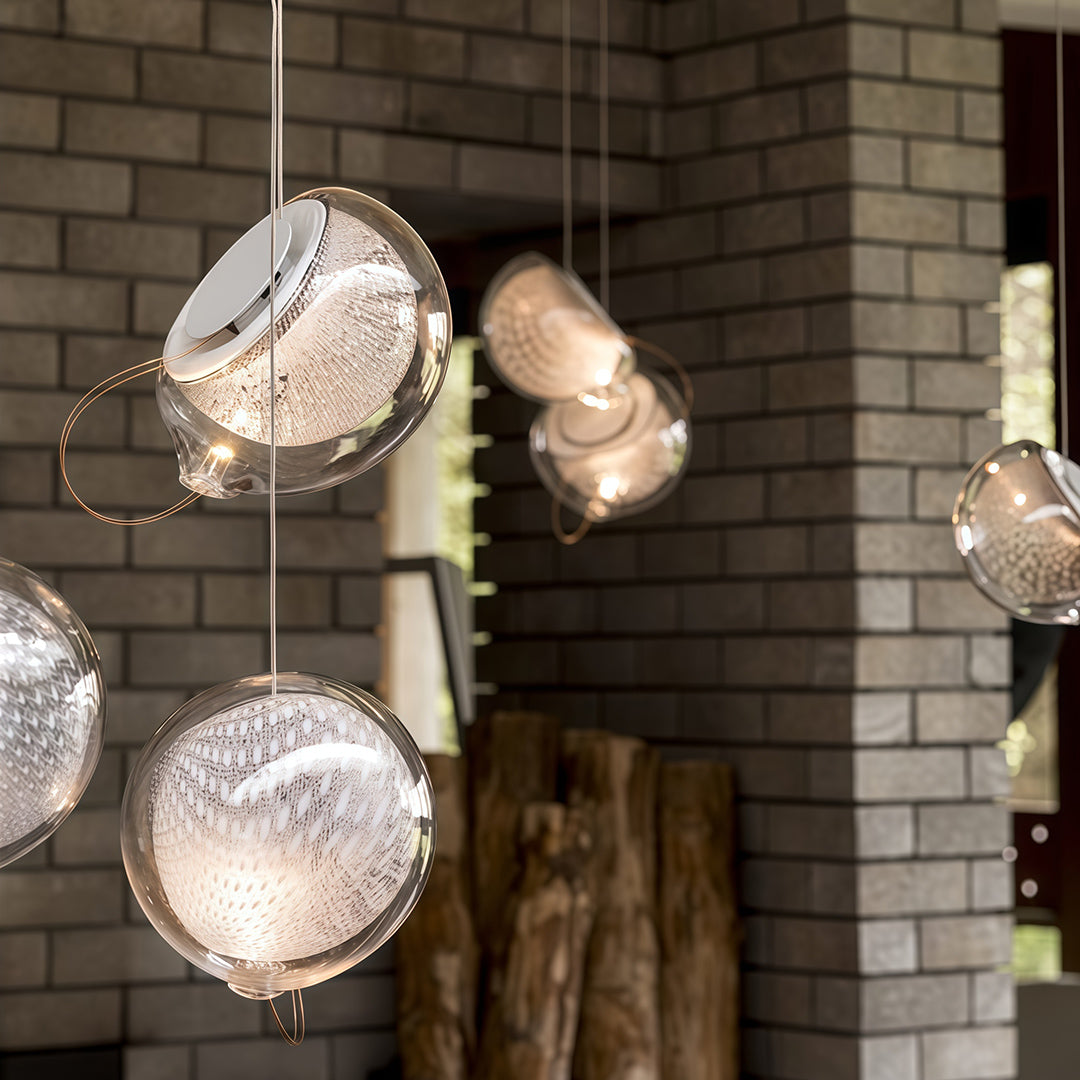 Lumina Jellyfish Pendant Light — Nordic Glass Ceiling Lamp for Modern Interiors