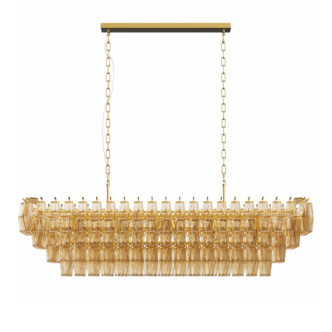 Modern Glass Pendant Chandelier 8-Light 10-Light American Luxury Ceiling Light