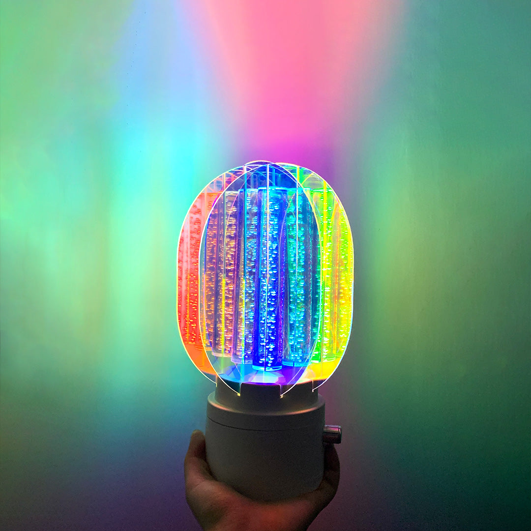 Aurora Prism LED Table Lamp – Modern Aluminum & Acrylic Accent Light