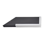 Modern Outdoor Wall Lantern with Black Aluminum Frame and Warm LED Light