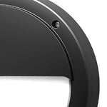 Minimalist Round Outdoor Wall Sconce with Integrated LED