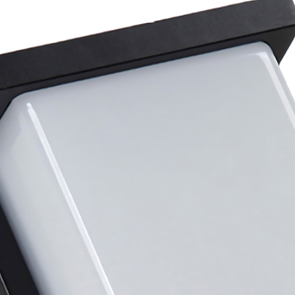 Modern Rectangular LED Outdoor Wall Sconce, Matte Black Aluminum, IP65 Waterproof