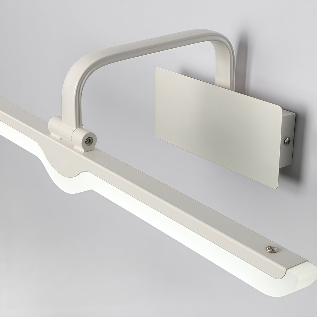 Lumen White LED Vanity Light Bar with Adjustable Heads for Modern Bathrooms